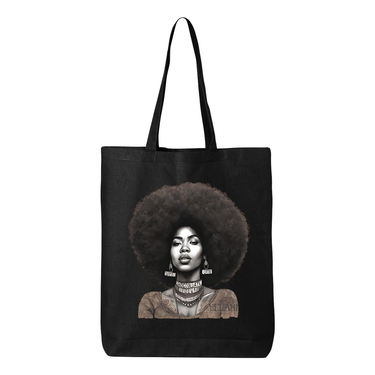 Chocolate Cutie Gusseted Tote - Plant Based Hair Care for Natural Hair